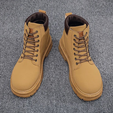 High-Top Suede Leather Men's Winter Boots