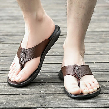 New Men's Leather Sandals & Flip Flops